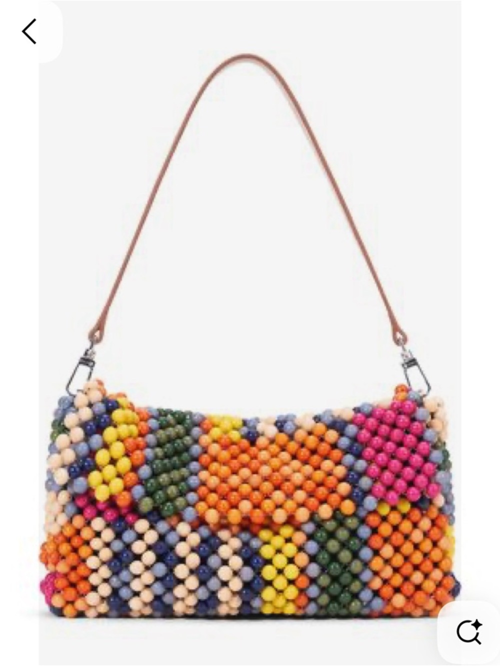 Staud Timmy Colorful Beaded Shoulder Bag - Multicolor
